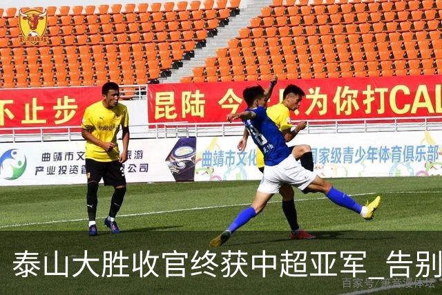 泰山大胜收官终获中超亚军 告别费莱尼致敬传奇